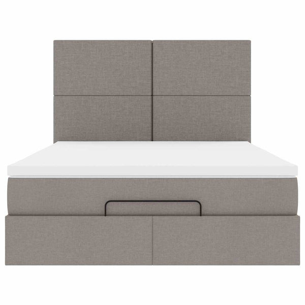 Ottoman Bett mit Matratze & LEDs 140x190 cm
