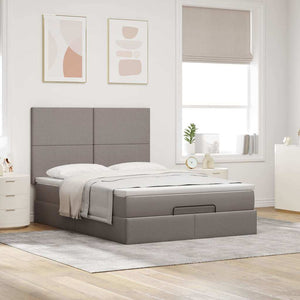 Ottoman Bett mit Matratze & LEDs 140x200 cm