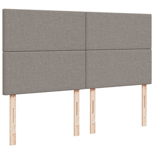Ottoman Bett mit Matratze & LEDs Taupe 180x200 cm