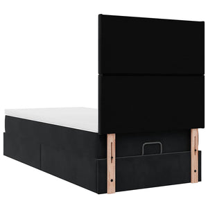 Ottoman Bett mit Matratze & LEDs 90x200 cm