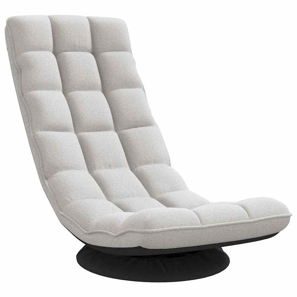 vidaXL Rotating Floor Chair Cloud Grey 70x51x79 cm Fabric