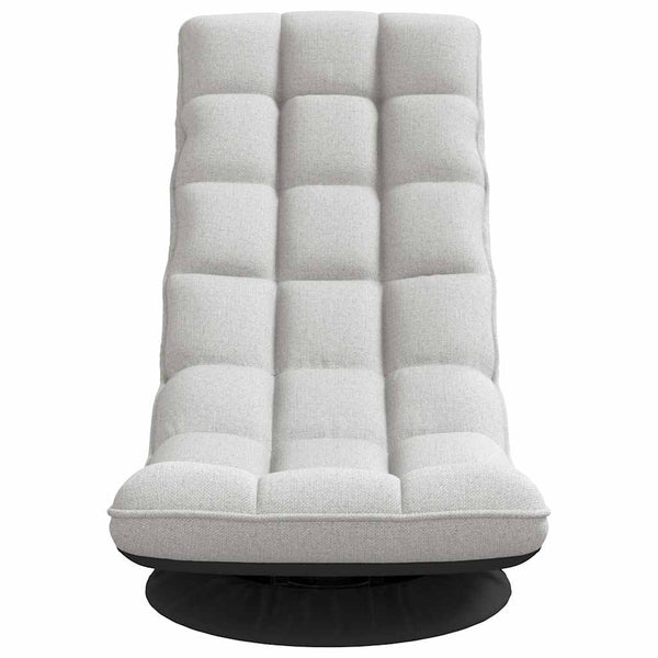 vidaXL Rotating Floor Chair Cloud Grey 70x51x79 cm Fabric