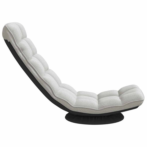 vidaXL Rotating Floor Chair Cloud Grey 70x51x79 cm Fabric