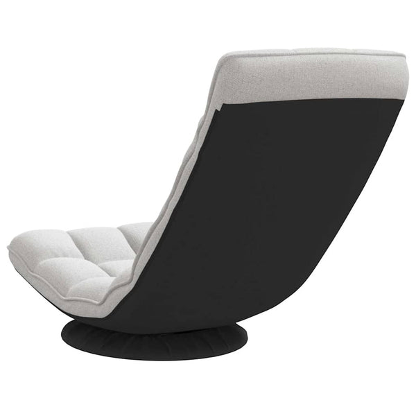 vidaXL Rotating Floor Chair Cloud Grey 70x51x79 cm Fabric
