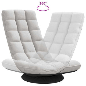 vidaXL Rotating Floor Chair Cloud Grey 70x51x79 cm Fabric