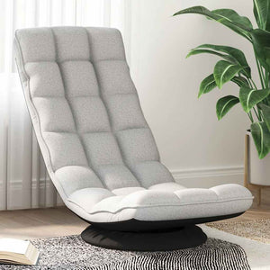 vidaXL Rotating Floor Chair Cloud Grey 70x51x79 cm Fabric