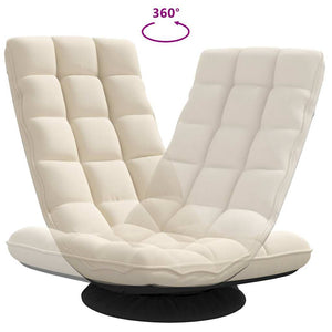 vidaXL Swivel Floor Chair Linen 70x51x79 cm
