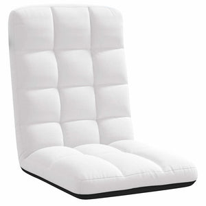 vidaXL Floor Chair Foldable White 71x51x62 cm Fabric