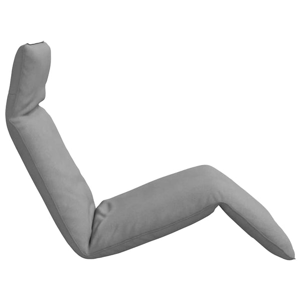 vidaXL Folding Sun Lounger Grey 175x54x8.5 cm Oxford Fabric