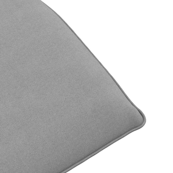 vidaXL Folding Sun Lounger Grey 175x54x8.5 cm Oxford Fabric