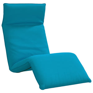 vidaXL Folding Sun Lounger Light Blue 175x54x8.5 cm Oxford Fabric