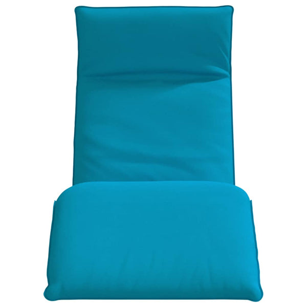 vidaXL Folding Sun Lounger Light Blue 175x54x8.5 cm Oxford Fabric