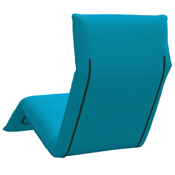 vidaXL Folding Sun Lounger Light Blue 175x54x8.5 cm Oxford Fabric