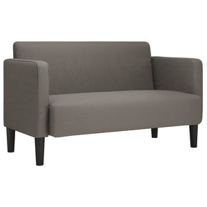 vidaXL Two-Seater Sofa Light Grey 109 cm Corduroy