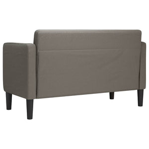 vidaXL Two-Seater Sofa Light Grey 109 cm Corduroy