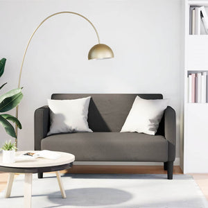 vidaXL Two-Seater Sofa Light Grey 109 cm Corduroy