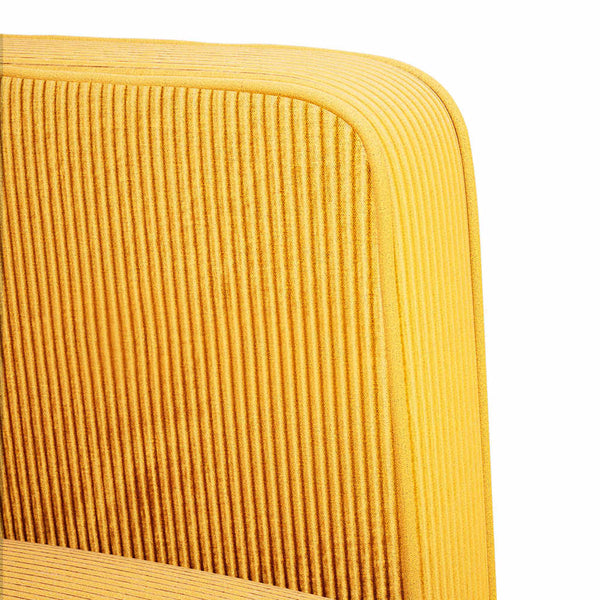 vidaXL Two-Seater Sofa Light Yellow 109 cm Corduroy Fabric