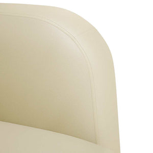 vidaXL Two-Seater Sofa Cream 110 cm Faux Leather