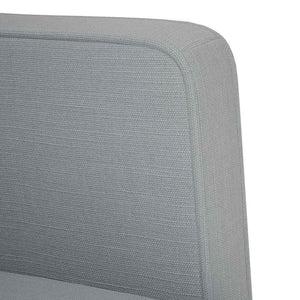 vidaXL Armchair with Armrests Light Grey 53 cm Fabric