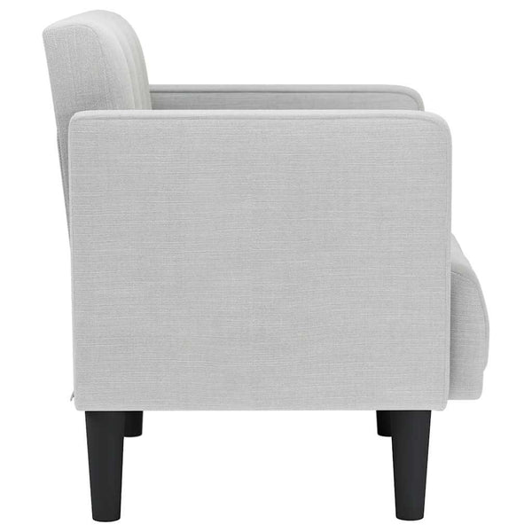 vidaXL Armchair with Armrests Cloud Gray 53 cm Fabric
