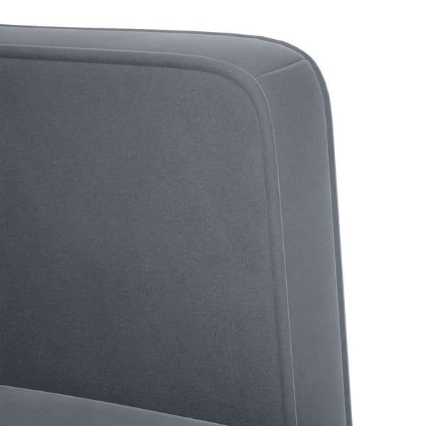 vidaXL Two-Seater Sofa Dark Grey 111 cm Velvet