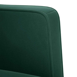 vidaXL Two-Seater Sofa Dark Green 111 cm Velvet