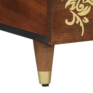 Couchtisch Mango Massivholz Honigbraun 100x54 cm
