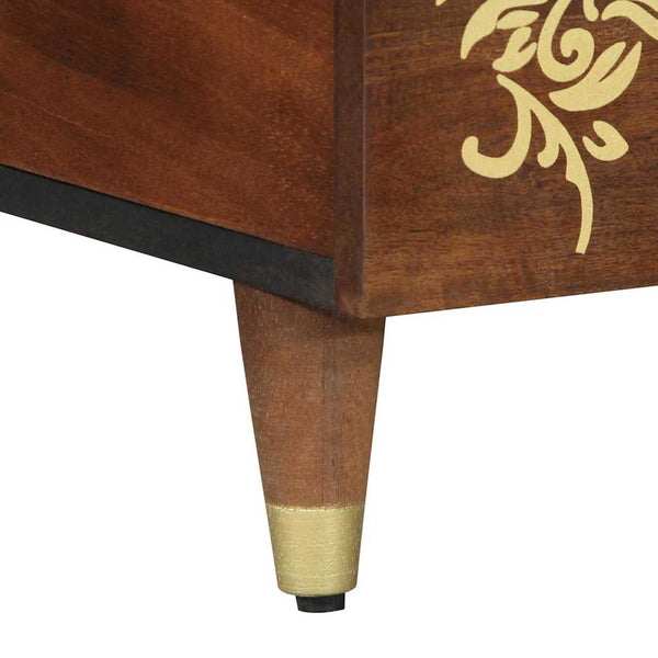 Couchtisch Mango Massivholz Honigbraun 100x54 cm