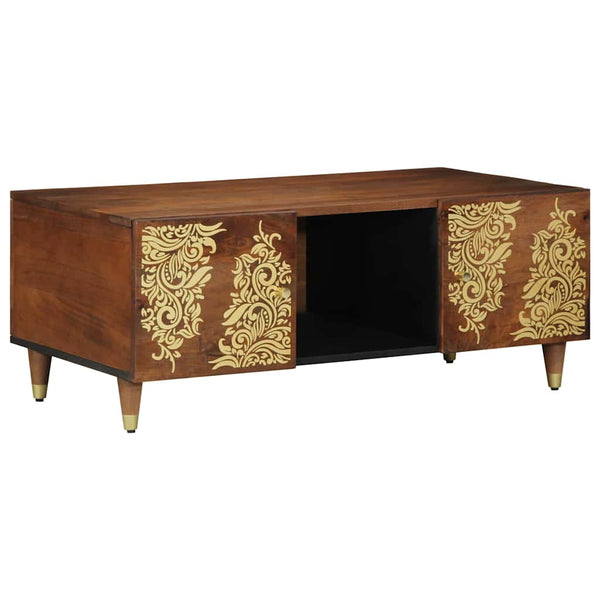 Couchtisch Mango Massivholz Honigbraun 100x54 cm