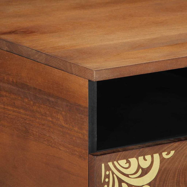 Couchtisch Honigbraun Mango Massivholz 80x54 cm