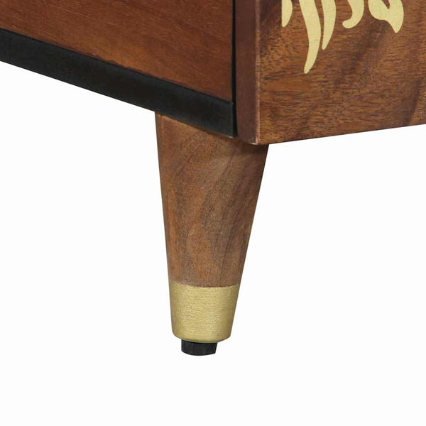 Couchtisch Honigbraun Mango Massivholz 80x54 cm