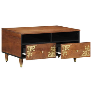 Couchtisch Honigbraun Mango Massivholz 80x54 cm