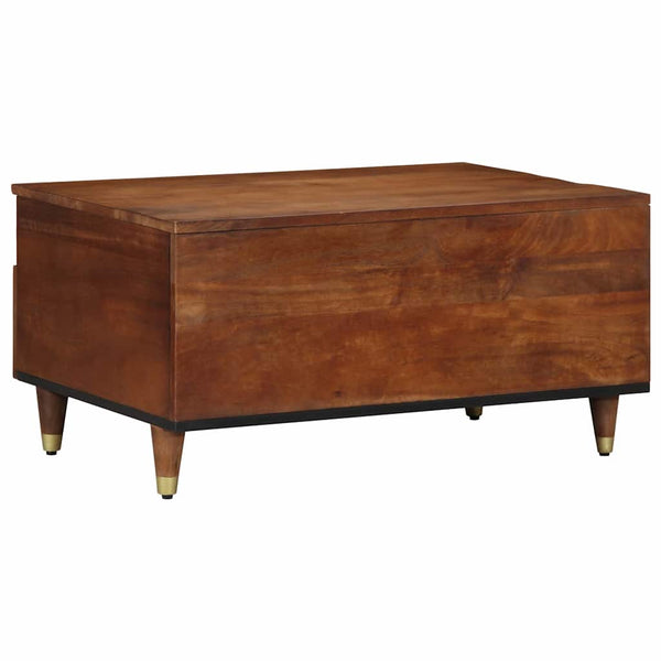 Couchtisch Honigbraun Mango Massivholz 80x54 cm