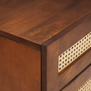 vidaXL Nightstands with Drawers 50 x 33 x 60 cm Solid Mango Wood
