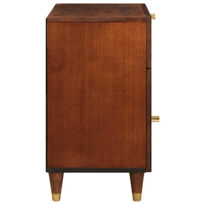vidaXL Nightstands with Drawers 50 x 33 x 60 cm Solid Mango Wood