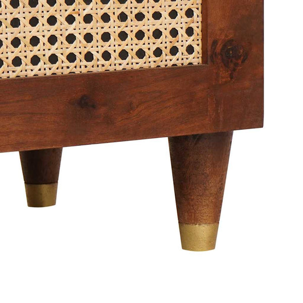 vidaXL Sideboard with Shelf Brown 38 x 33.5 x 160 cm Solid Mango Wood