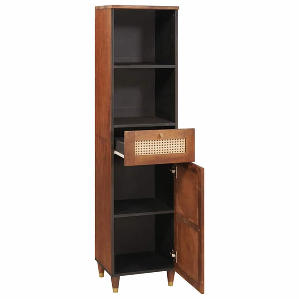 vidaXL Sideboard with Shelf Brown 38 x 33.5 x 160 cm Solid Mango Wood