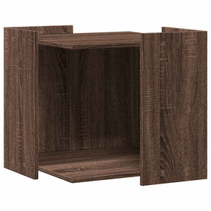 vidaXL Cat Litter Box Oak Effect 53x53x51 cm Engineered Wood