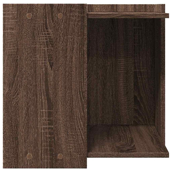 vidaXL Cat Litter Box Oak Effect 53x53x51 cm Engineered Wood