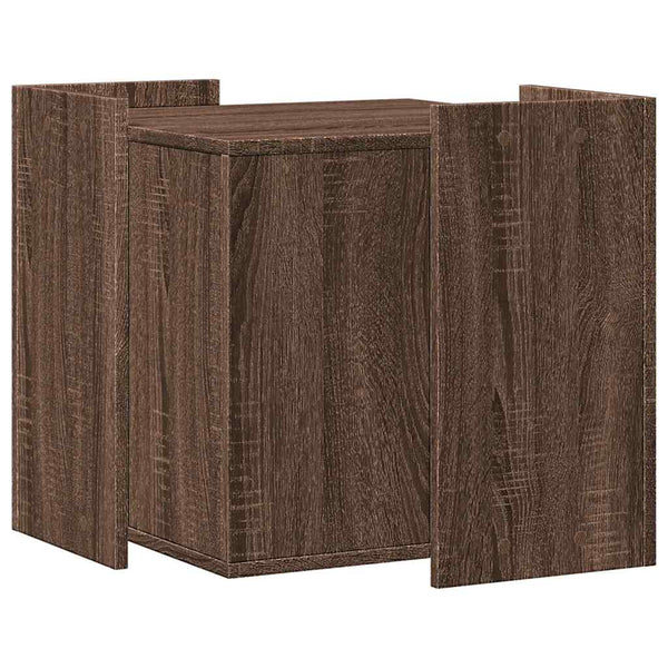 vidaXL Cat Litter Box Oak Effect 53x53x51 cm Engineered Wood