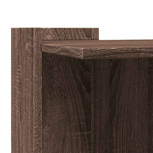 vidaXL Cat Litter Box Oak Effect 53x53x51 cm Engineered Wood