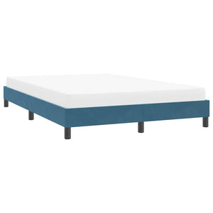 vidaXL Bed Frame without Mattress Dark Blue 160x210 cm Velvet