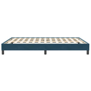 vidaXL Bed Frame without Mattress Dark Blue 160x210 cm Velvet