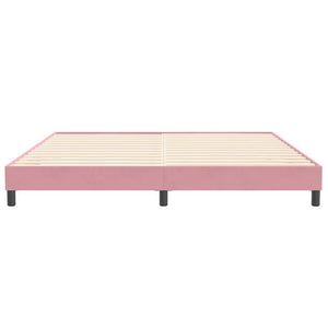 vidaXL Bed Frame without Mattress Pink 200x210 cm Velvet