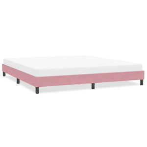 vidaXL Bed Frame without Mattress Pink 200x210 cm Velvet