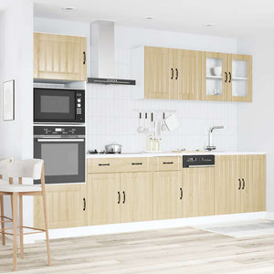 vidaXL 7-Piece Kitchen Cabinet Set Lucca Sonoma Oak Engineered Wood