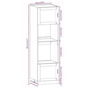 vidaXL 7-Piece Kitchen Cabinet Set Porto Reclaimed Wood Look Engineered Wood