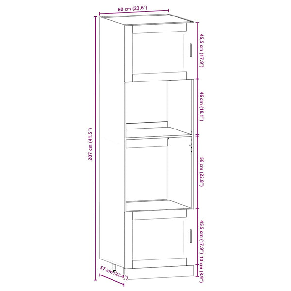 vidaXL 7-Piece Kitchen Cabinet Set Porto Reclaimed Wood Look Engineered Wood