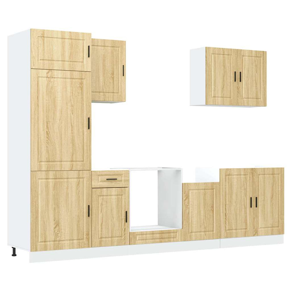 vidaXL 7-Piece Kitchen Cabinet Set Porto Sonoma Oak Engineered Wood