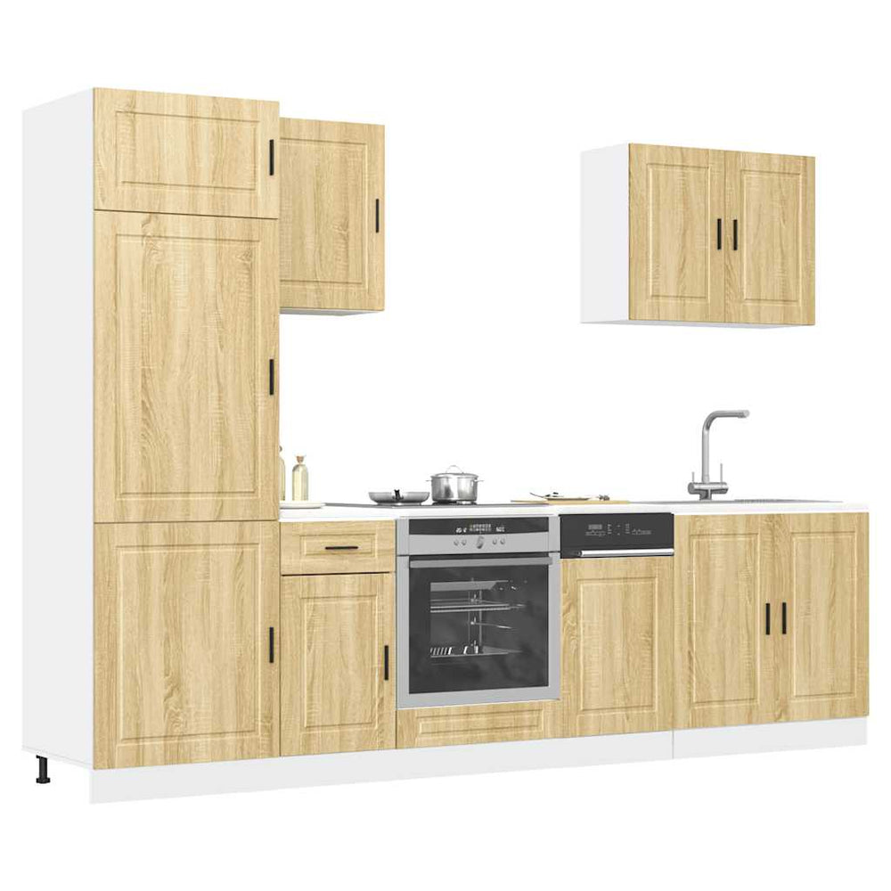 vidaXL 7-Piece Kitchen Cabinet Set Porto Sonoma Oak Engineered Wood
